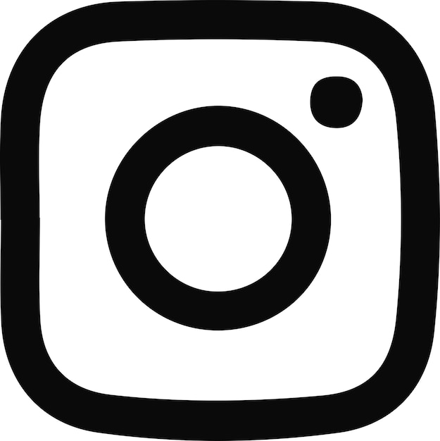Vettore simple instagram logo vector design (design vettoriale semplice del logo di instagram)