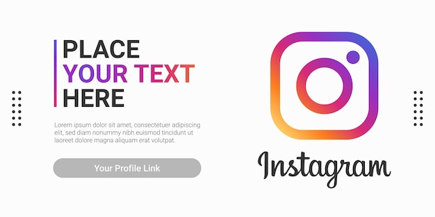 Instagram social media banner template