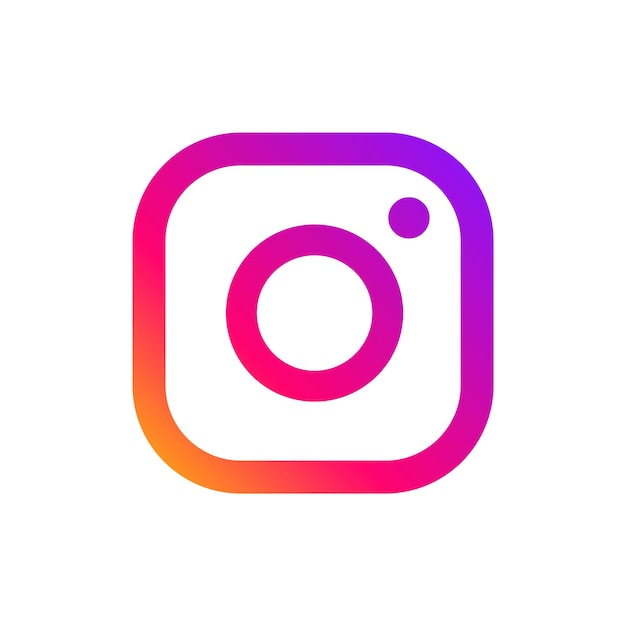 Вектор Икона социальных сетей instagram