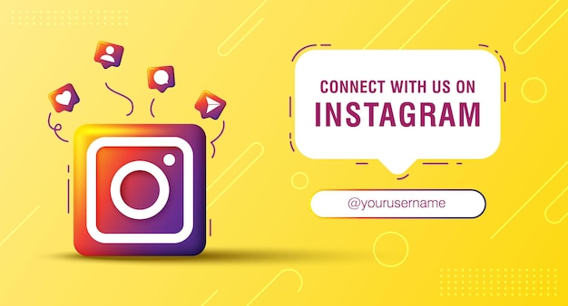 Instagram social media promotion design template