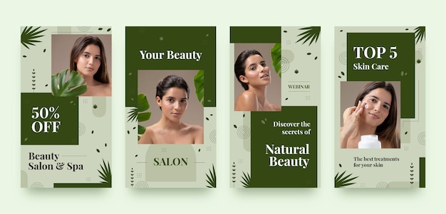 instagram stories collection for beauty and cosmetics