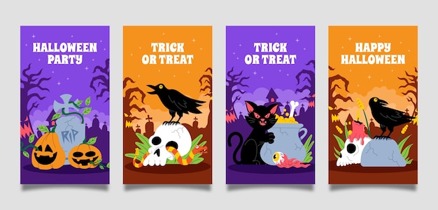 Instagram stories collection for halloween celebration