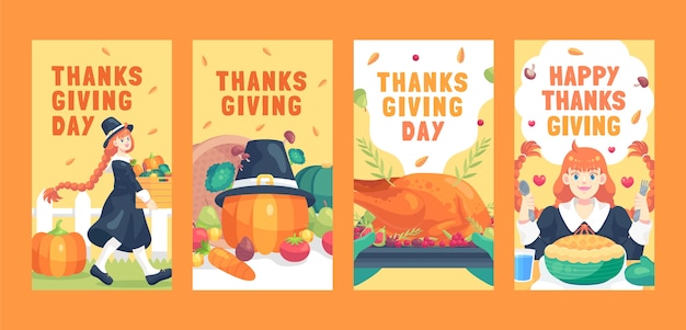 Instagram stories collection for thanksgiving celebration