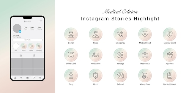 Instagramのストーリーは医療のカバーを強調しています