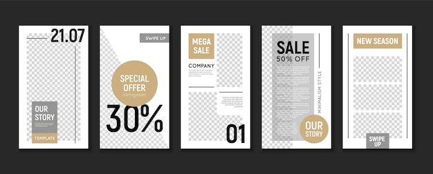 ベクトル あなたのデザインのinstagramストーリーテンプレート