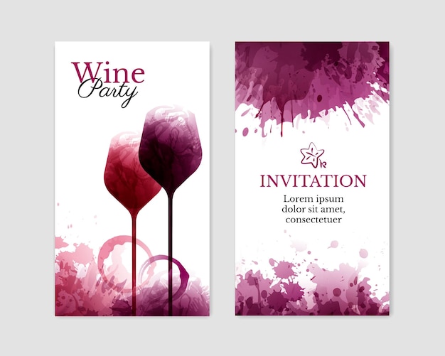 Vector instagram stories template for wine events