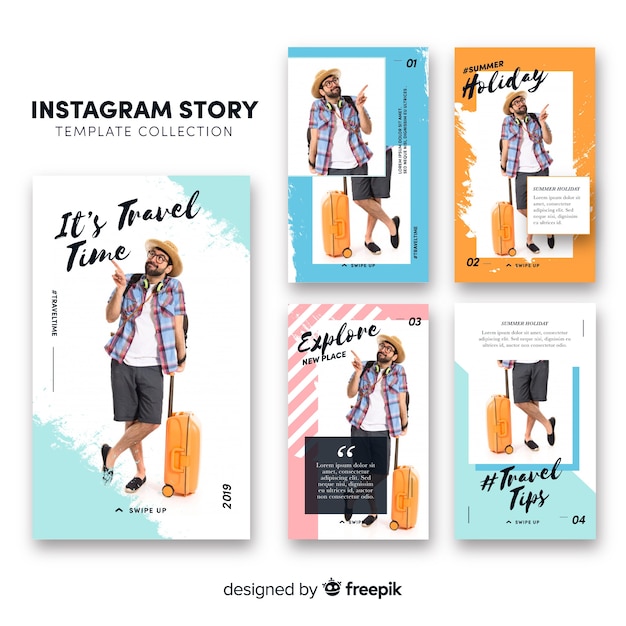Шаблон истории из Instagram