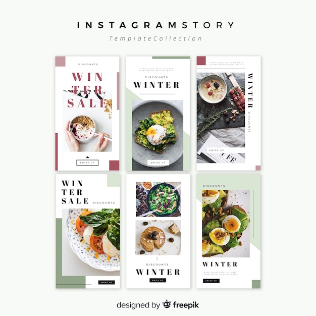 Instagram stories template