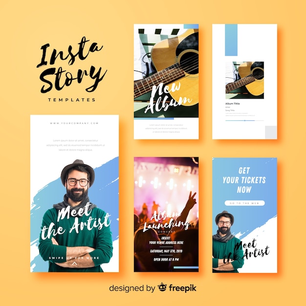 Instagram stories template 