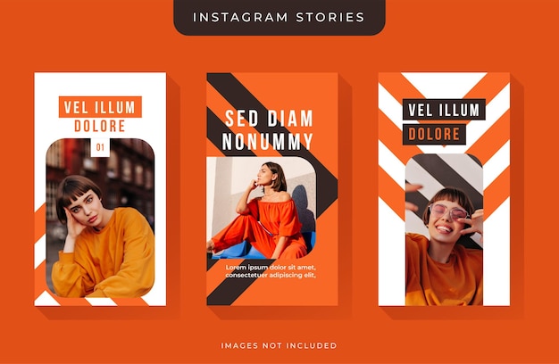 Instagram stories template