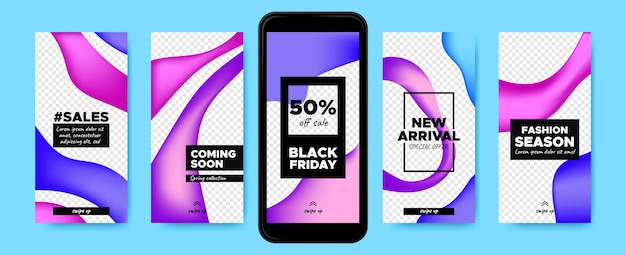 Instagram stories templates for shopping sale