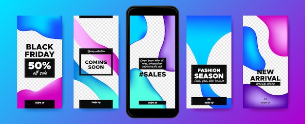 Instagram stories templates for shopping sale