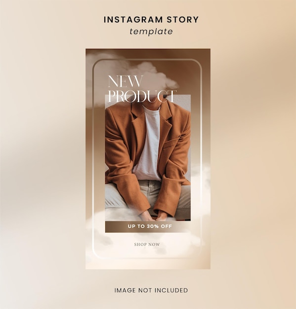 Vector instagram story new product design template