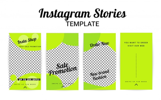 Instagram story template, stories set