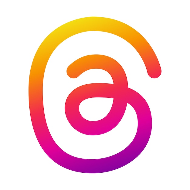 Instagram Threads Logo Pictogram Social Messaging App-symbool