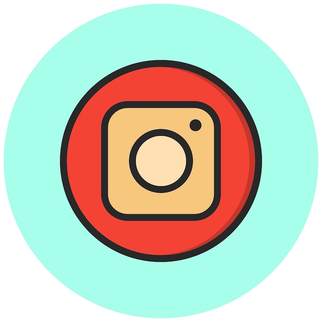 instagram vector icon design illustration