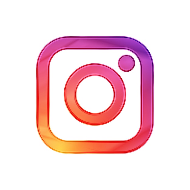 Вектор Векторная иконка социальных сетей instagram иллюстрация логотипа instagram