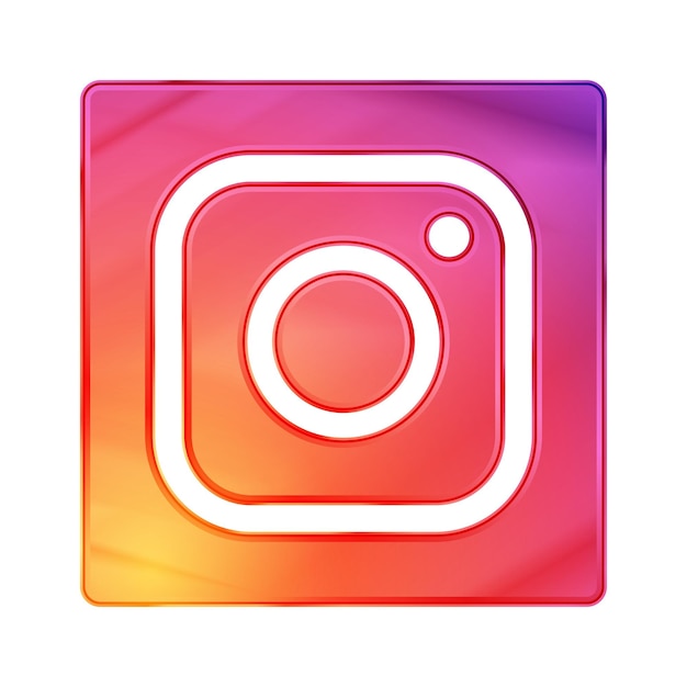 Вектор Векторная иконка социальных сетей instagram иллюстрация логотипа instagram