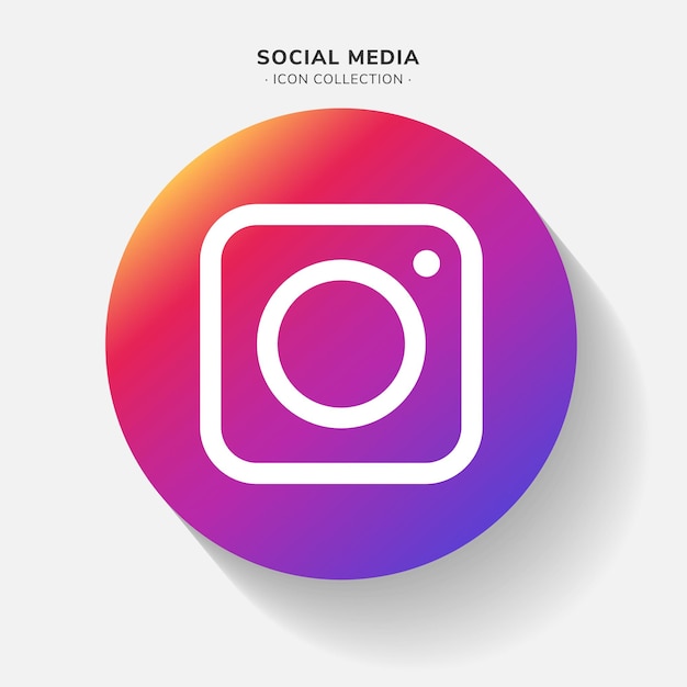 Icona di social media vettoriale di instagram