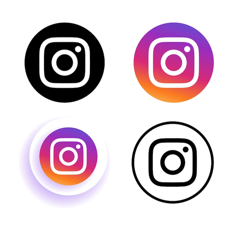 Vector instagram vector sociale media icoon