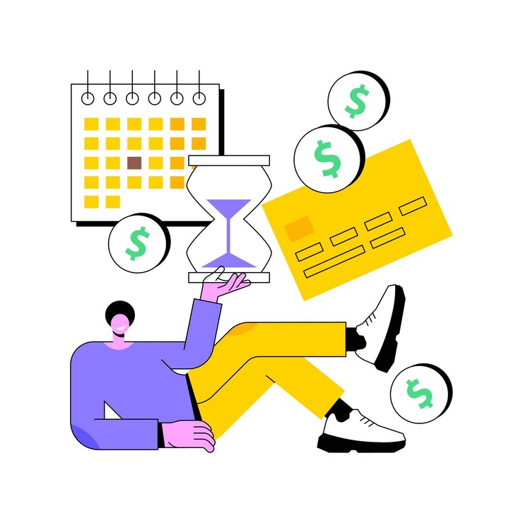 Vector installment tax payments abstract concept vector illustration