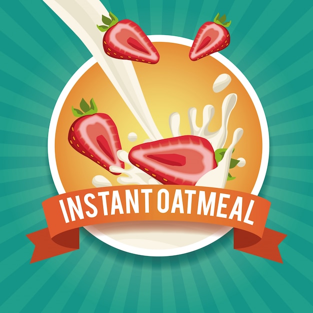 Instant oatmeal label