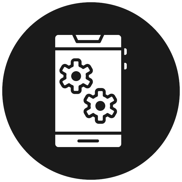 Instelling Systeem vector icoon Kan worden gebruikt voor Mobile UI UX iconset