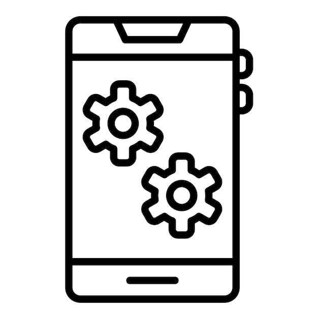 Instelling van de stijl van de systeemvectorillustratie