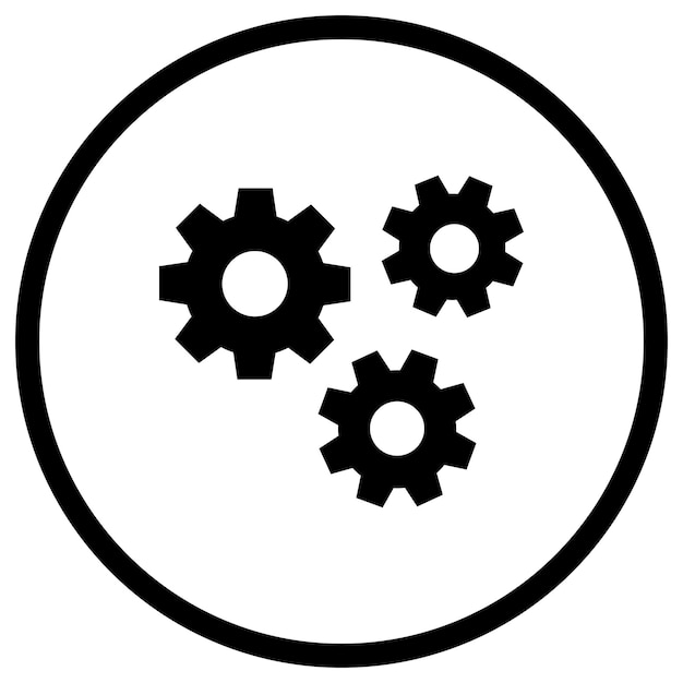 Instelling Vector Icon Design Illustratie