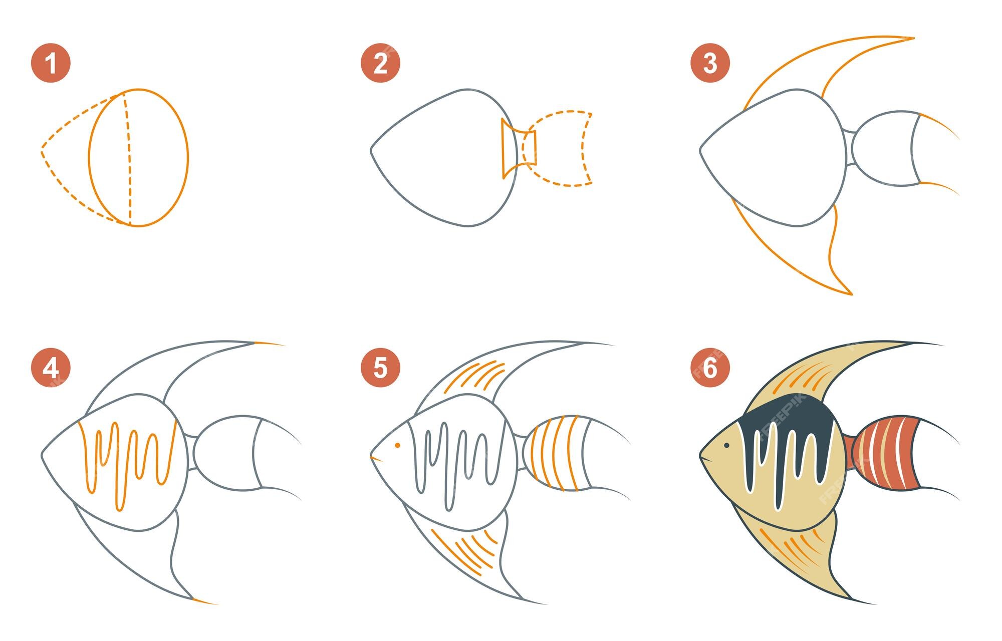 How to Draw a Goldfish - Step-by-Step Pet Fish Sketch