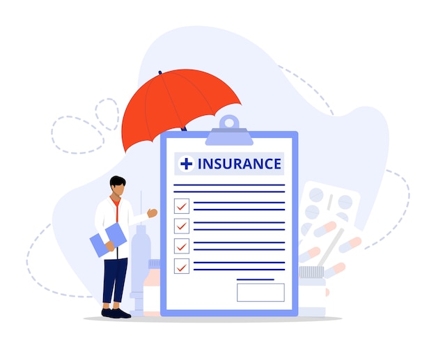 Vector insurance concept illustration