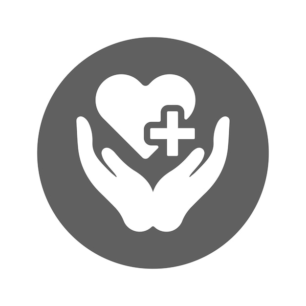 Vector insurance healthcare icon