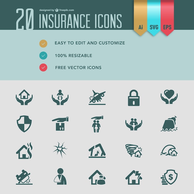 Insurance icons