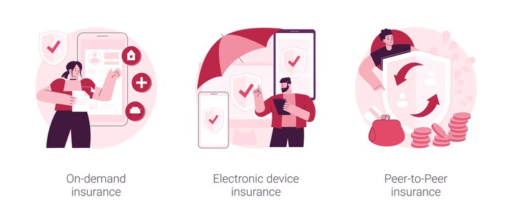 Insurance policy abstract concept vector illustrations
