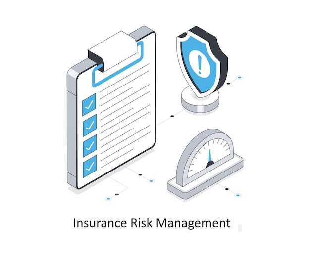 Insurance Risk Management isometric stock illustration EPS File stock illustration