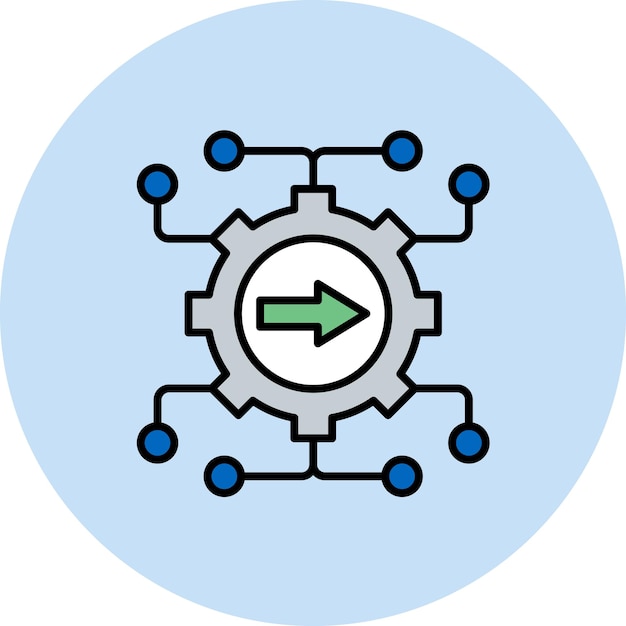 integration flat illustration