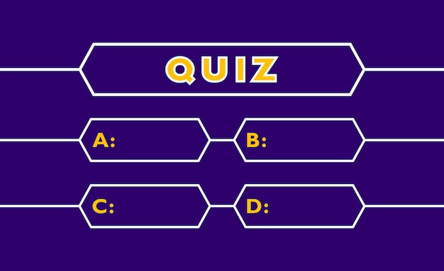 Vector intelectual quiz game design concept for test exam education and learning question and answers vector illustration