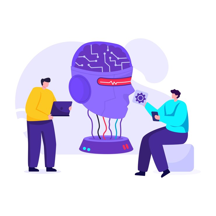 Vector intelligence flat illustration editable vector design
