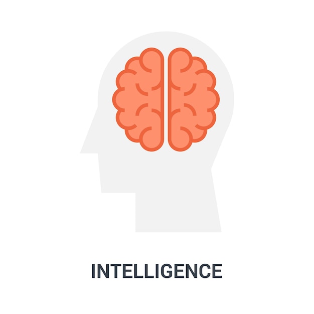 Intelligence icon concept