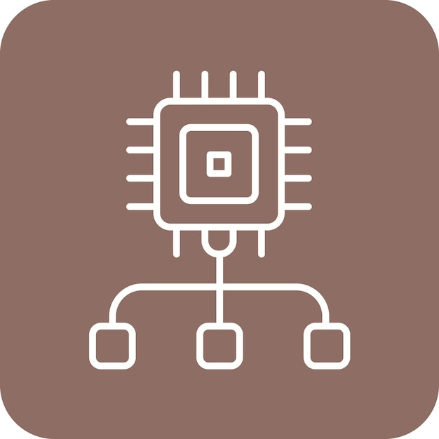 intelligent control icon vector image can be used for data analytics