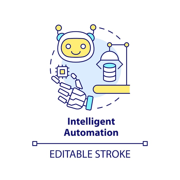 Intelligente automatisering concept icoon