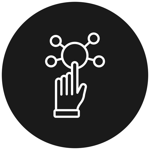 Interact vector icoon Kan worden gebruikt voor User Experience iconset