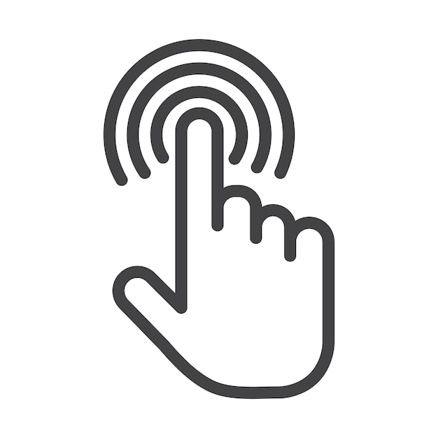 Interactief symboolmerk in gevulde stijl