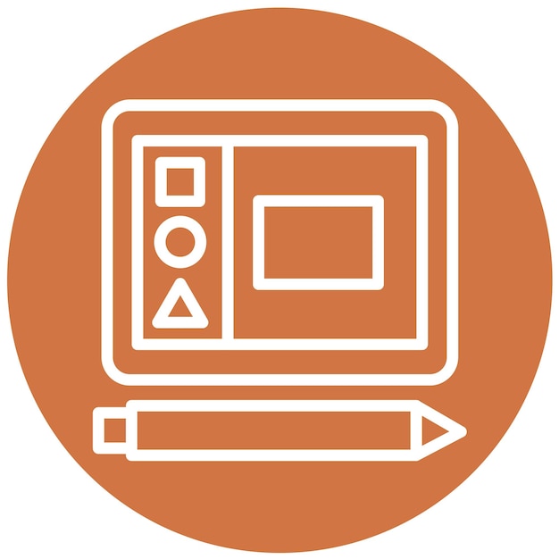 Interactieve hulpmiddelen voor vectorontwerp Icon Style