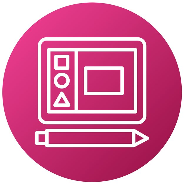Interactieve hulpmiddelen voor vectorontwerp Icon Style