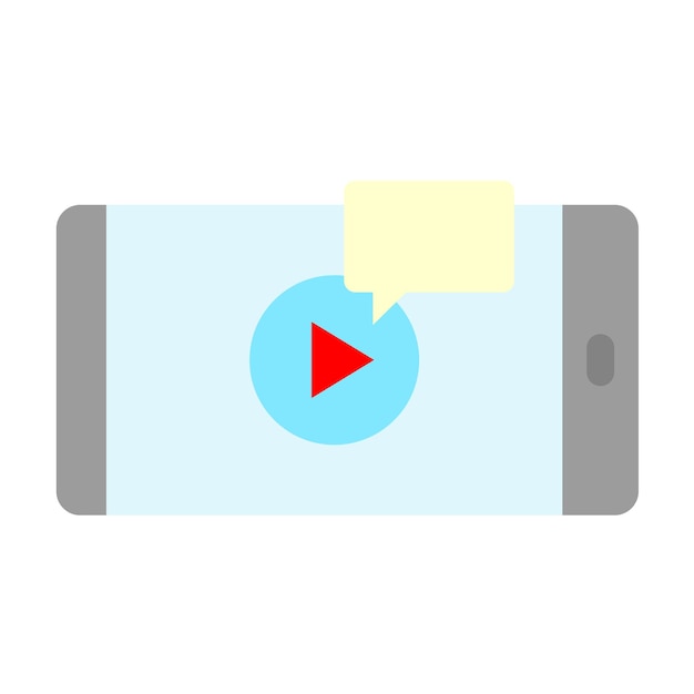 Vector interactieve video-iconstijl