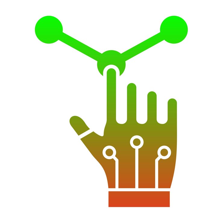 Vector interaction icon