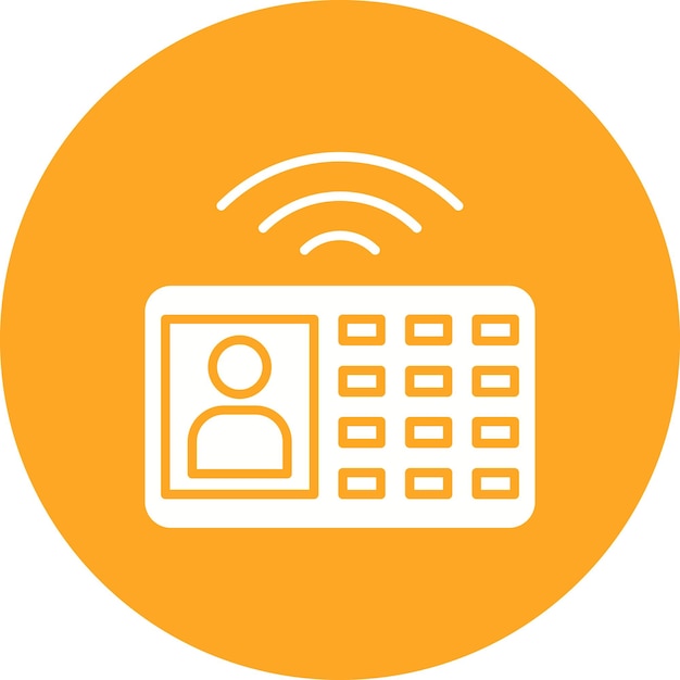 Intercom-vectorpictogram Kan worden gebruikt voor Smart Home-pictogram