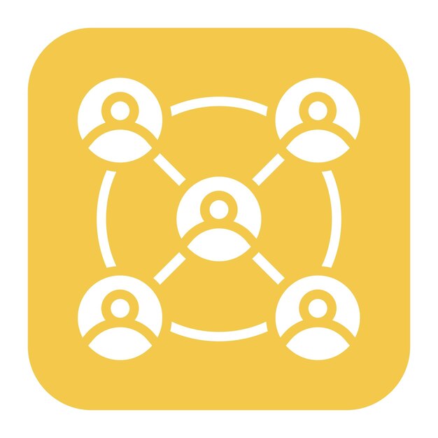 Interconnectedness icon vector image Can be used for Teamwork