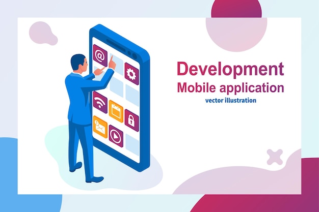 Interface development design mobile app